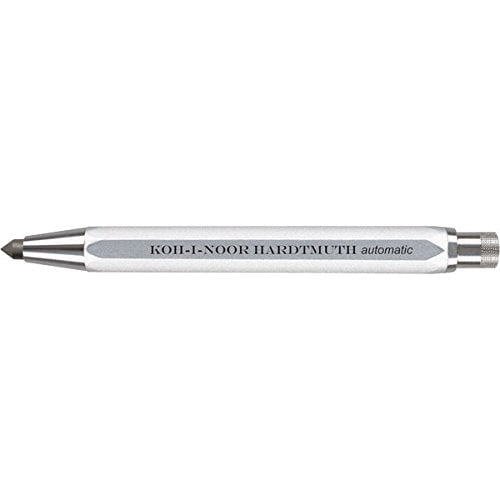 KOH-I-NOOR 5640 - Metal mechanical pencil"automatic" with lead sharpener, mine strength 5.6 mm - silver