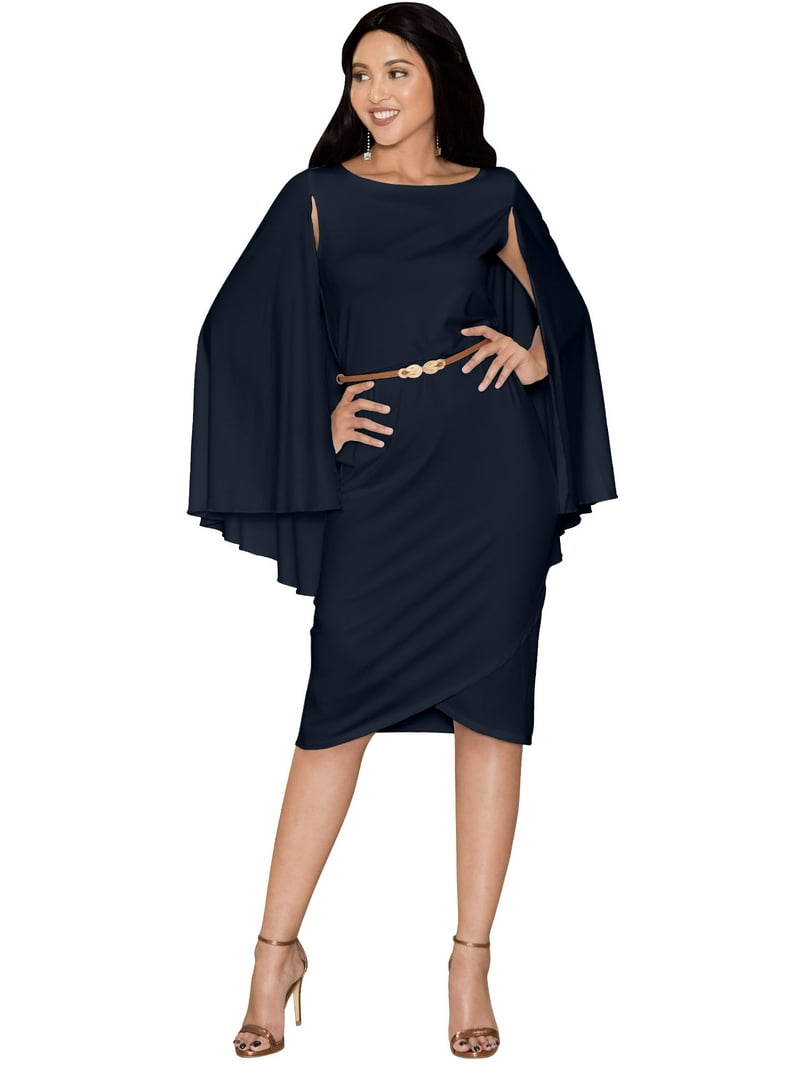 navy blue dress for baby girl What to Wear to a Winter Funeral to Be Warm & Appropriate main image 1