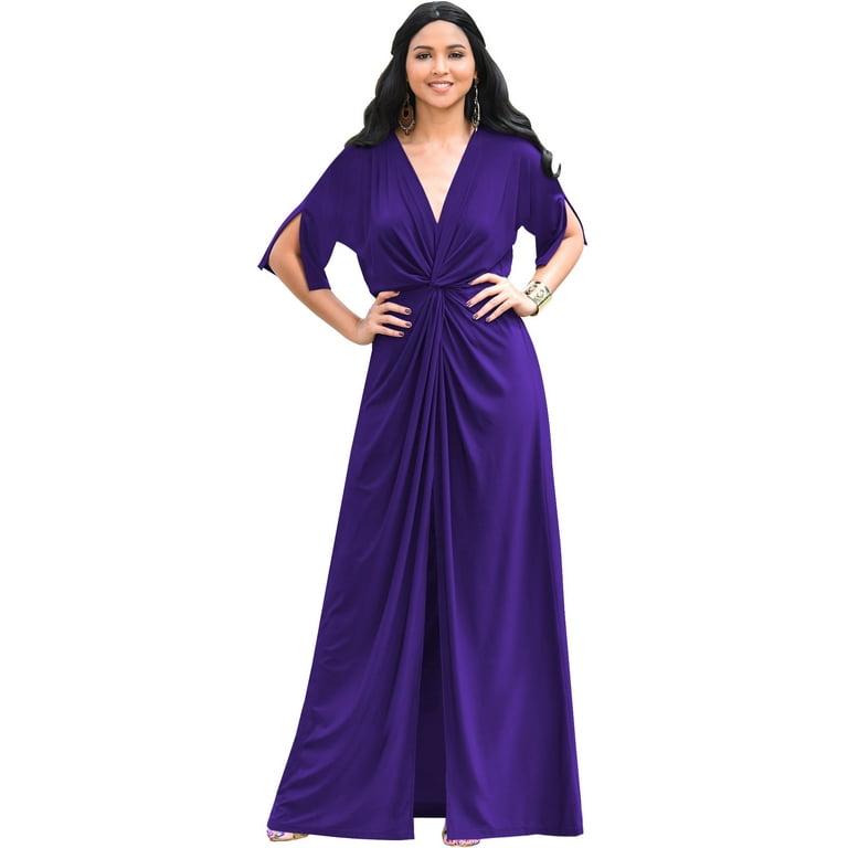 V Neck Short Purple Maxi Long Bridesmaid Dress V Neck Short Purple Maxi Long Bridesmaid Dress