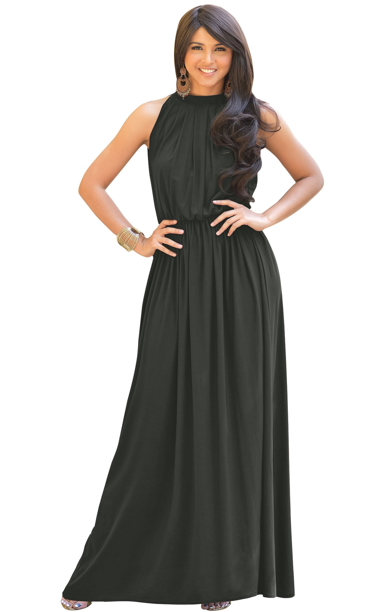 KOH KOH Long Sleeveless Bridesmaid Wedding Party Guest