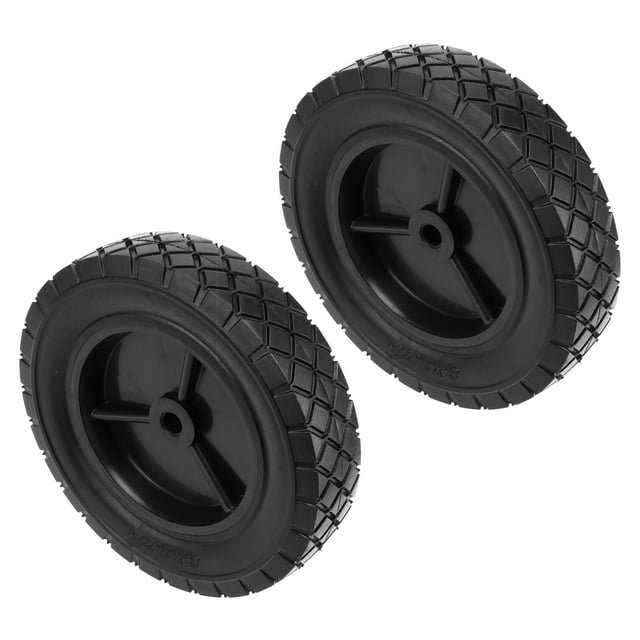 KOHAND 2 Pack 8 inch Solid Rubber Hand Truck Wheels Replacement, Universal Hand Truck Wheels