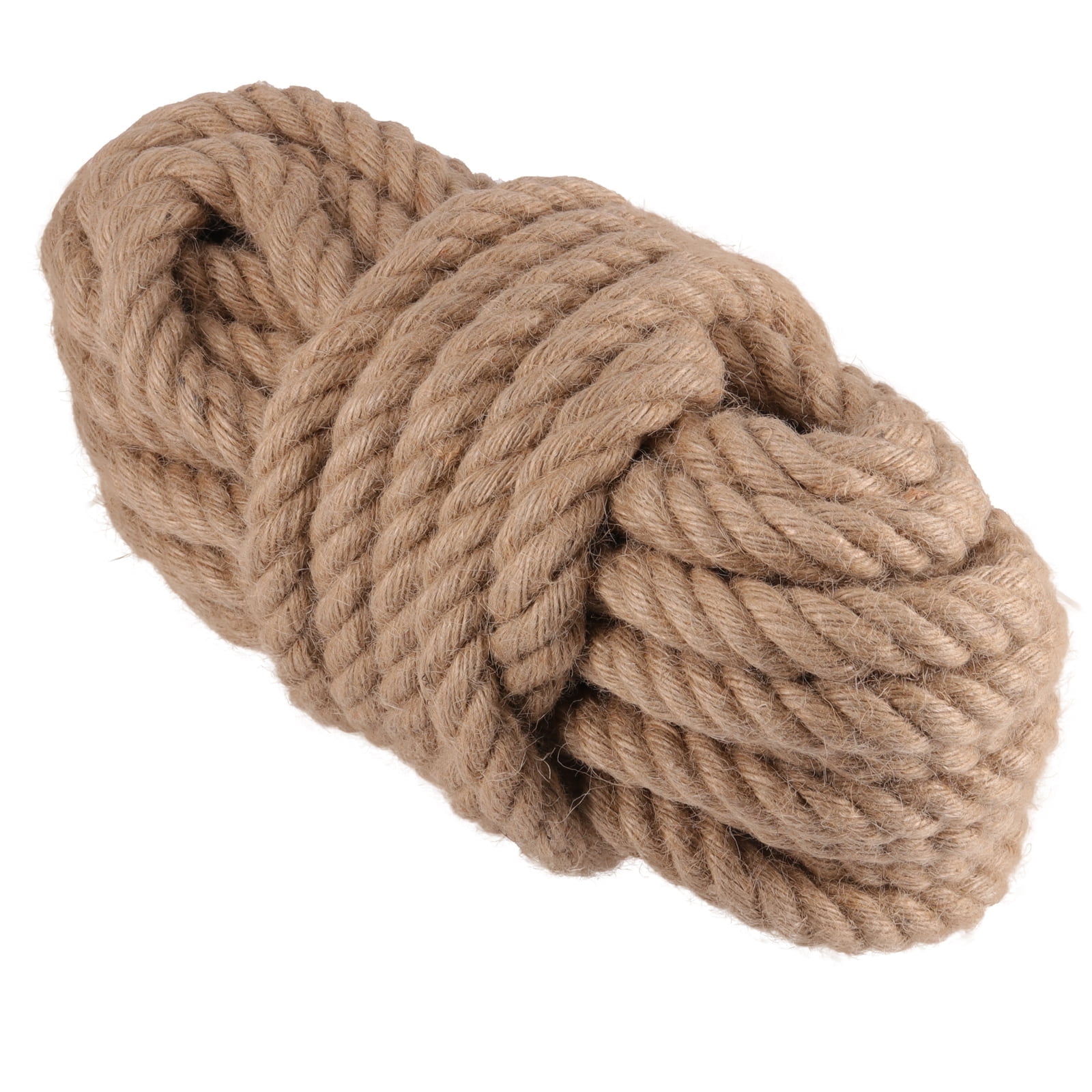 KOHAND 3/4 inch 49.2 feet Natural Jute Rope, Twine String Cord, Manila ...