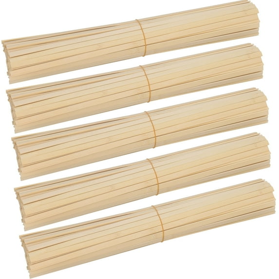 KOHAND 500 Pieces 15.7 inch Natural Bamboo Sticks, 3/8 inch Wide Extra Long Wooden Craft Sticks for Craft DIY