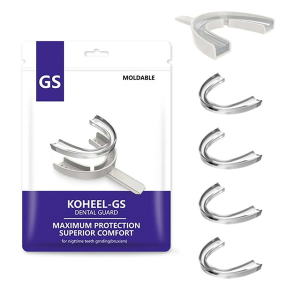 KOHEEL Comfort-Fit Mouth Guard for Nighttime Teeth Grinding, Night Dental Guard for Grinding Teeth 5 Count
