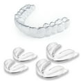 KOHEEL Custom Clear Dental Guard for Nighttime Teeth Grinding, Mouth Guard Stops Bruxism 4 Count