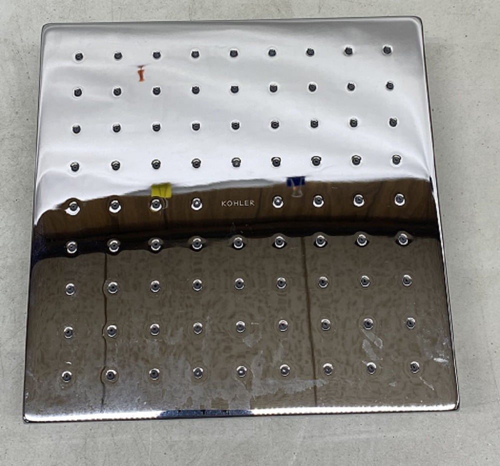 Polished Chrome Square Ceiling Mounted Rain Shower Head