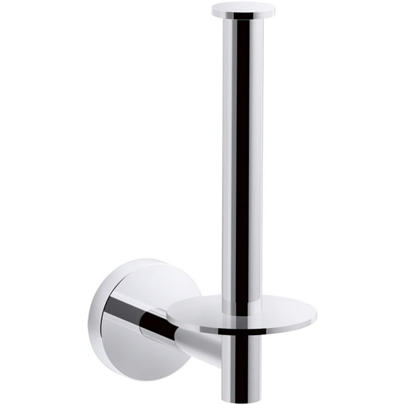 KOHLER 27293-Cp Elate Vertical Toilet Paper Holder, Polished Chrome