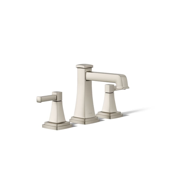 KOHLER 27399-4-BN RIFF Widespread Bathroom Sink Faucet, Vibrant Brushed Nickel