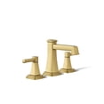 thumbnail image 1 of KOHLER 27399-4N-2MB RIFF Widespread Bathroom Sink Faucet, Vibrant Brushed Moderne Brass, 1 of 3