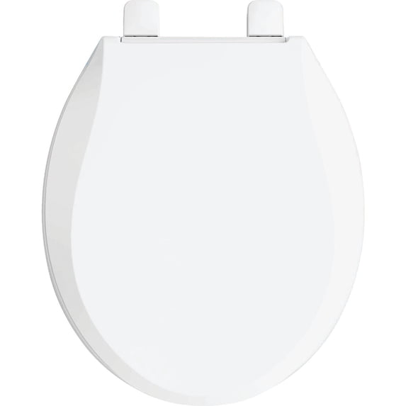 Kohler Cachet Round-Front Toilet Seat 75758-RL-0 - Nightlight, Quiet-Close, White — Residential Use, Standard Application