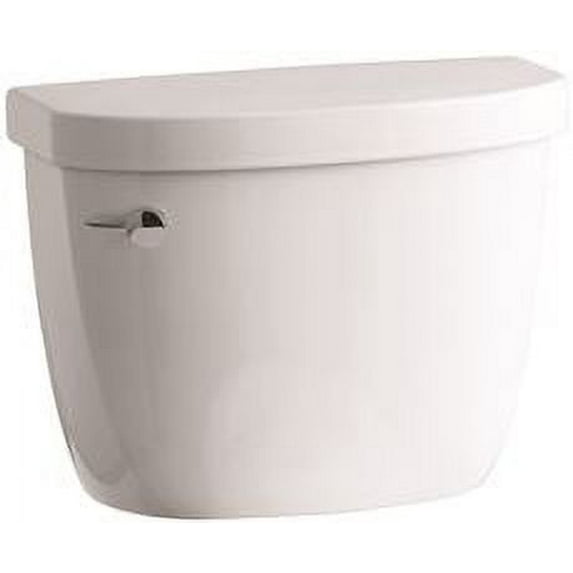 KOHLER CIMARRON WATERSENSE HIGH-EFFICIENCY TOILET TANK WITH LEFT-HAND TRIP LEVER, 1.28 GPF, WHITE