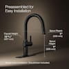 KOHLER: CLARUS PULL-DOWN KITCHEN FAUCET IN MATT BLACK
