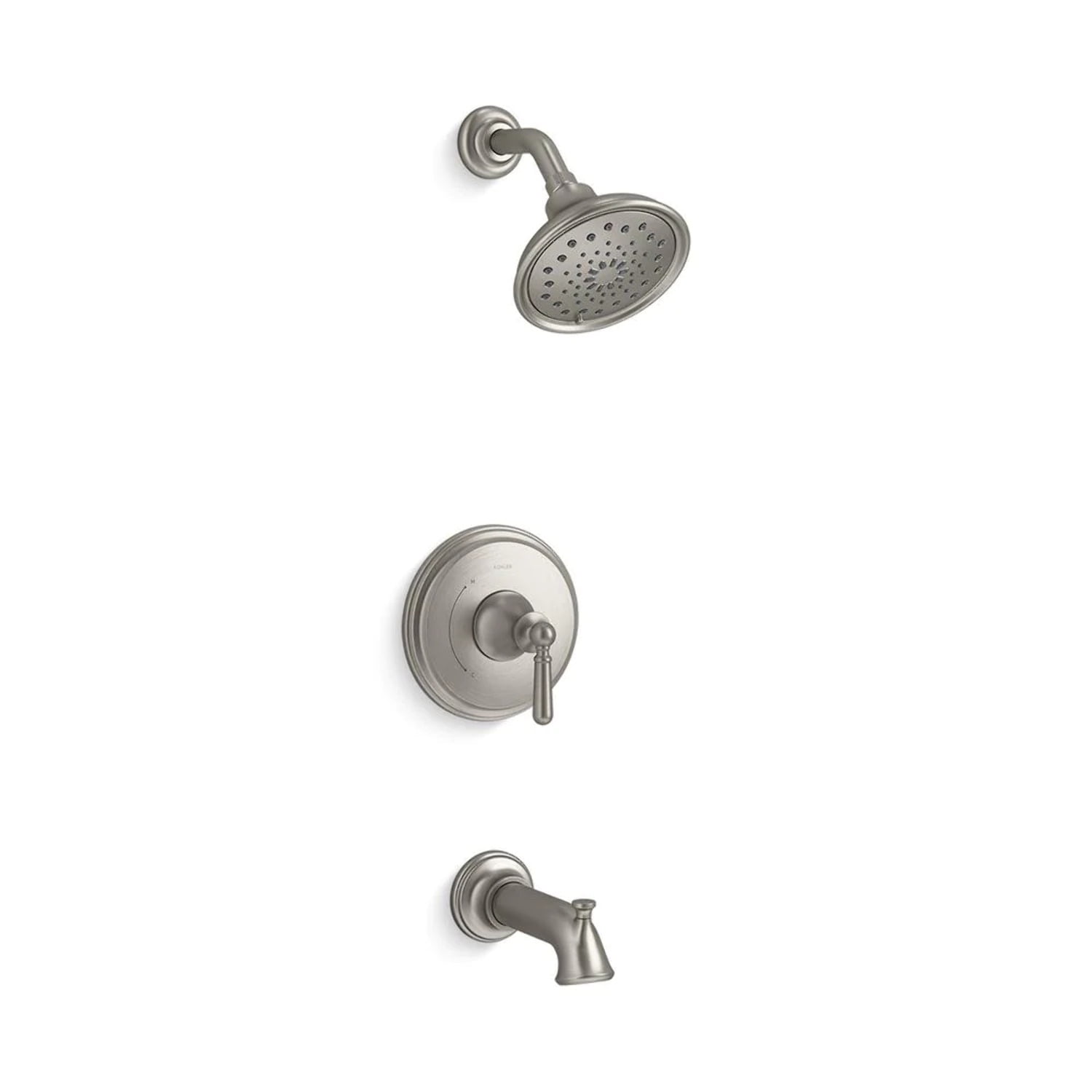 Truss Rite-Temp 1-Handle 3-Spray Tub and Shower Faucet in Vibrant Brushed Nickel (Valve Included) Truss Rite-Temp 1-Handle 3-Spray Tub and Shower Faucet in Vibrant Brushed Nickel (Valve Included)