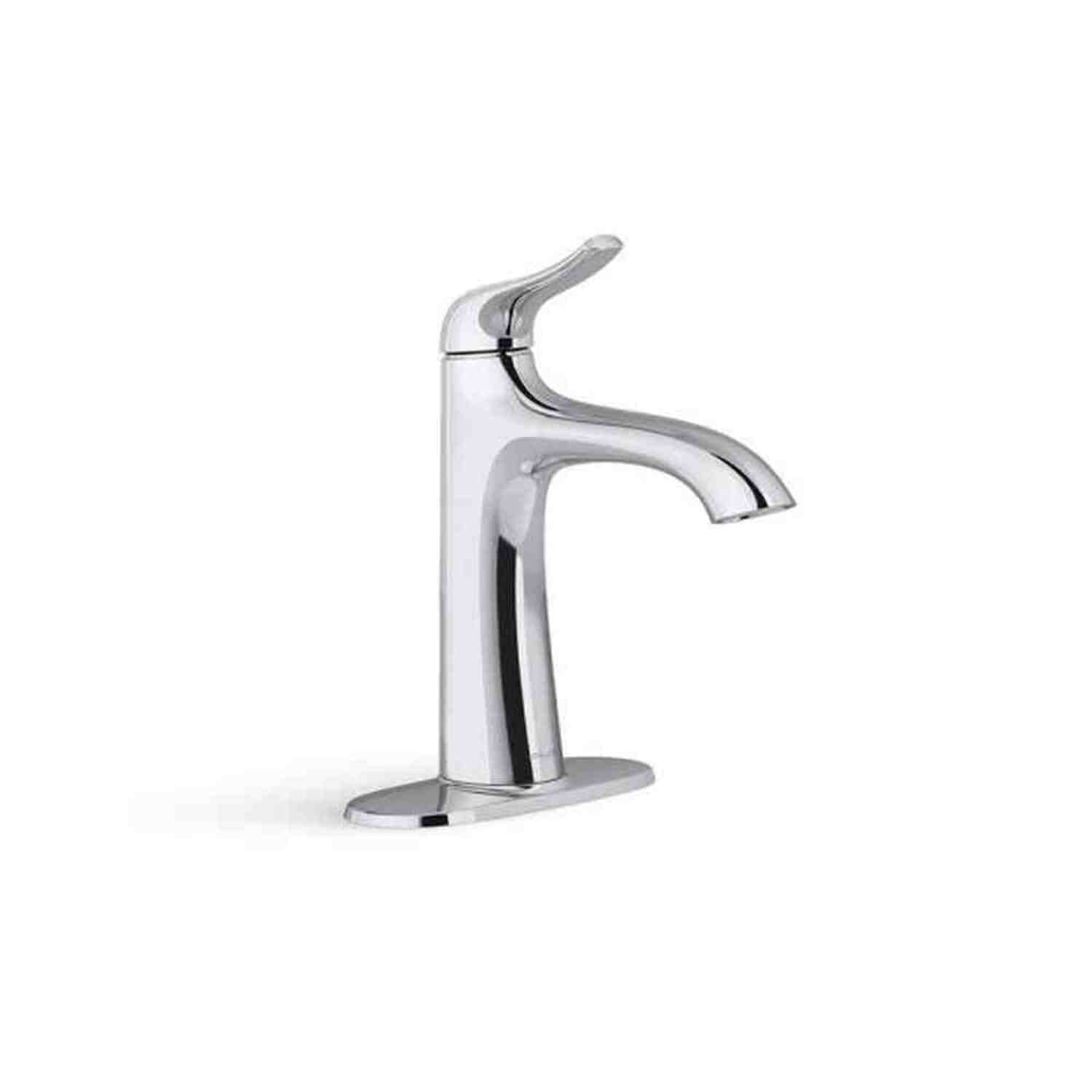 Easmor Polished Chrome Single Handle Bathroom Faucet