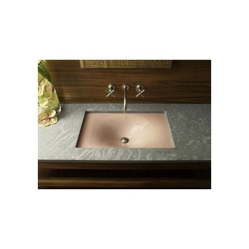 KOHLER K-2827-FD Iron/Tones 16-3/8" x 15-5/8" x 5-3/4" Drop-in/undermount bathroom sink
