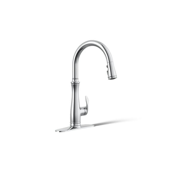KOHLER K-29108-CP Bellera Touchless Kitchen Sink Faucet, Kitchen Faucet with Pull Down Sprayer, Touchless Faucet for Kitchen Sink, Polished Chrome