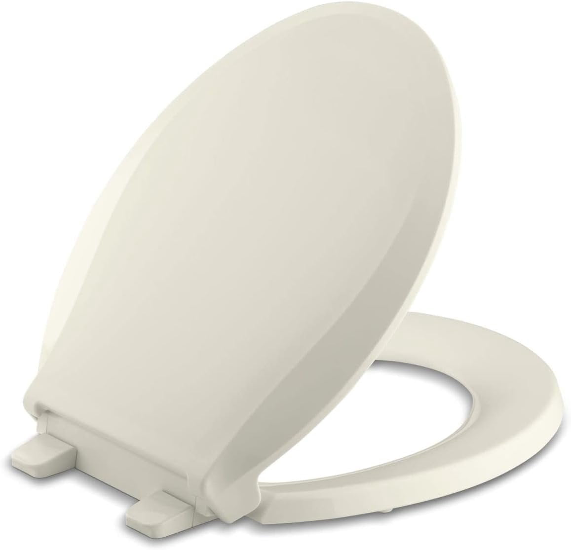 Kohler Cachet Quiet-Close Toilet Seat - Grip-Tight Bumpers - Round, Biscuit