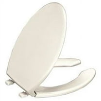 KOHLER K-4650-0 Lustra Elongated Open-Front Toilet Seat, White