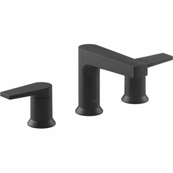 Kohler 97100-4-BL Widespread Bathroom Sink Faucet, 1.2 GPM - Matte Black