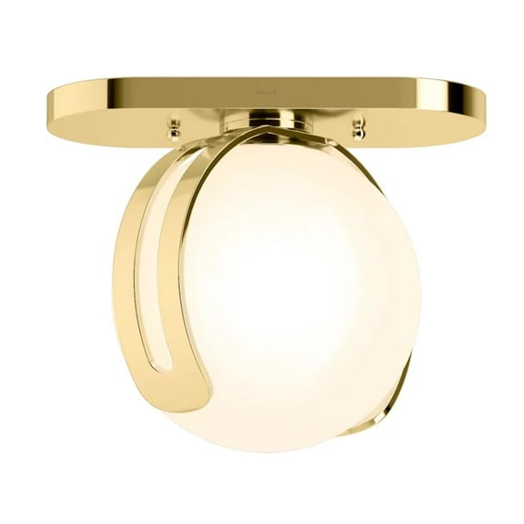 KOHLER Lighting Kraga 14" Wide Semi-Flush Globe Ceiling Fixture