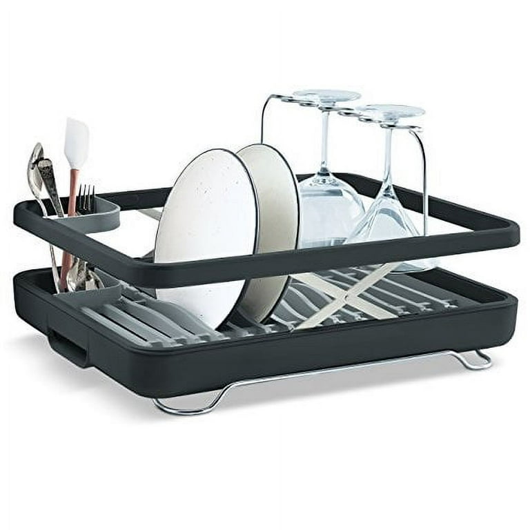 KOHLER Large Collapsible & Storable Dish Drying Rack with Wine