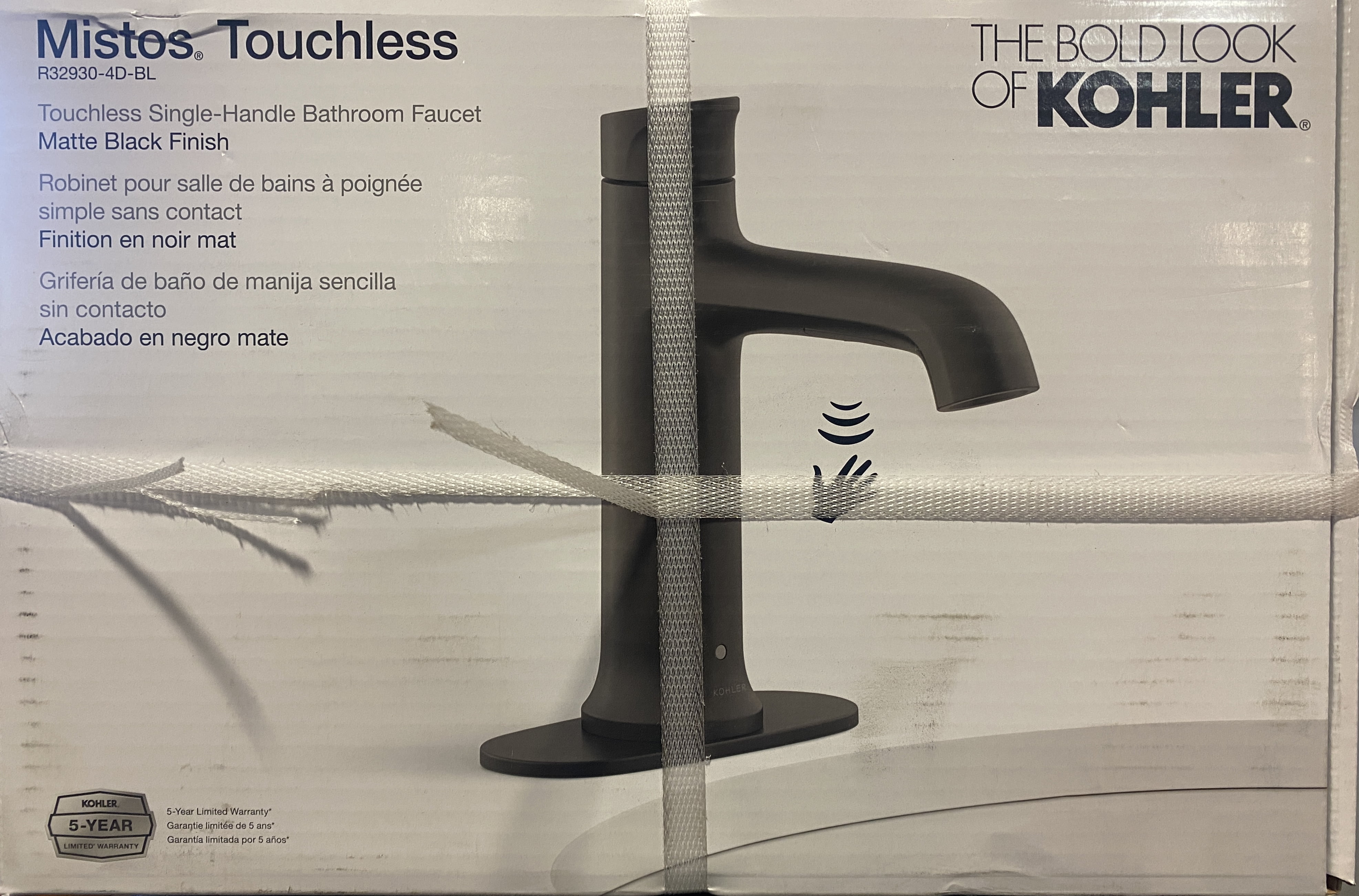 KOHLER Mistos R32930-4D-BL - Touchless Bathroom Faucet - Matte Black - Walmart.com