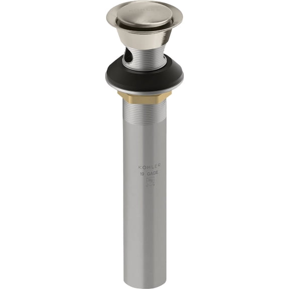KOHLER Premium Brushed Nickel 1-1/4 In. Clicker Drain with Overflow RH1464524-BN