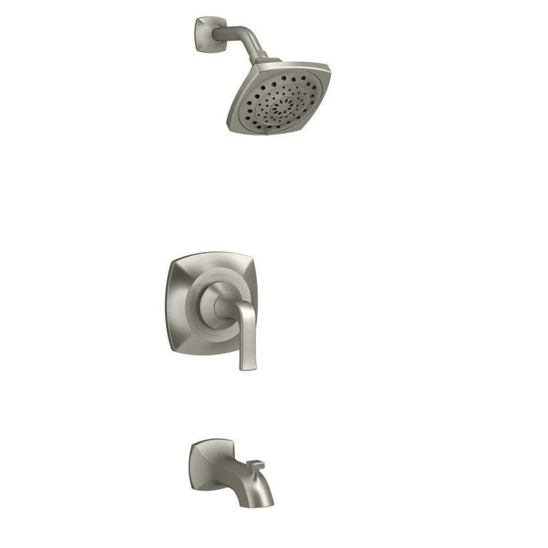 2-Handle 1-Spray Tub and Shower Faucet in PVD Polished Chrome (Valve Included) 2-Handle 1-Spray Tub and Shower Faucet in PVD Polished Chrome (Valve Included)