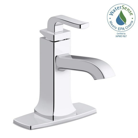 KOHLER Rubicon Single Hole Single-Handle Bathroom Faucet in Polished Chrome