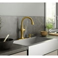 thumbnail image 1 of KOHLER Sundae Single-Handle Pull Down Sprayer Kitchen Faucet in Vibrant Brushed Moderne Brass, 1 of 3