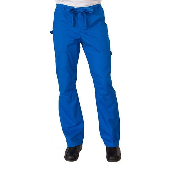 KOI James Elastic Mens Scrub Pants with Zip Fly and Drawstring Waist