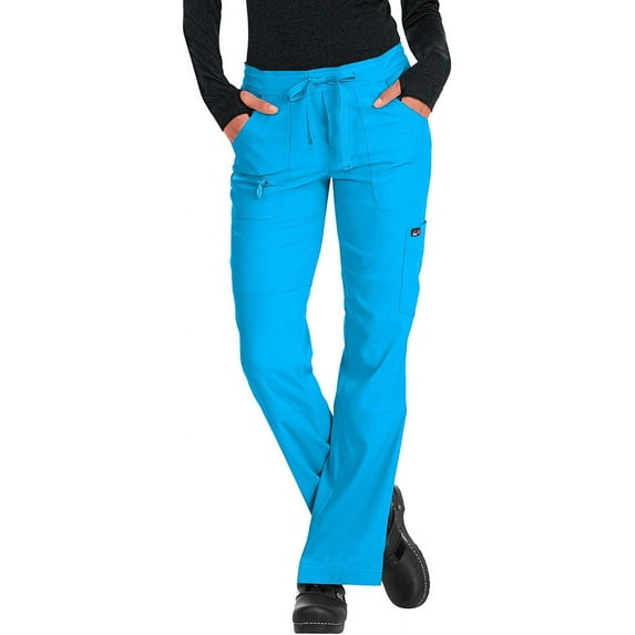 KOI Lite 721 Women's Peace Scrub Pant Small Tall Electric Blue