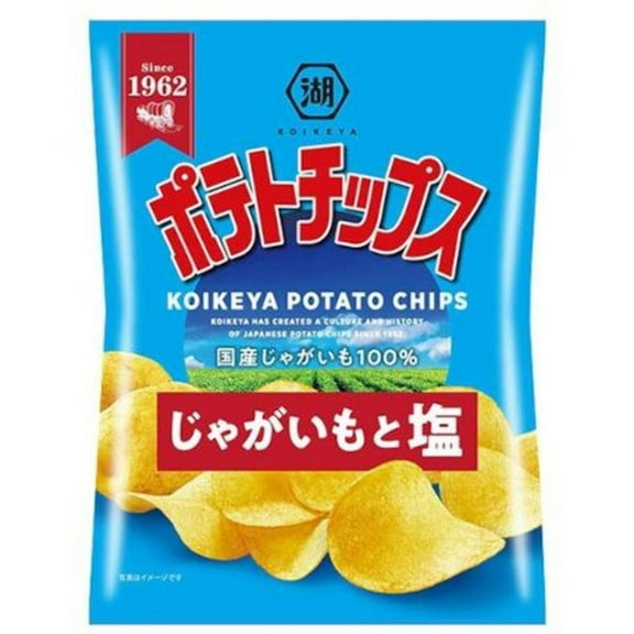 KOIKEYA Potato Chips Irresistible Potato and Salt Flavor 60g - Tokyo Snack Land
