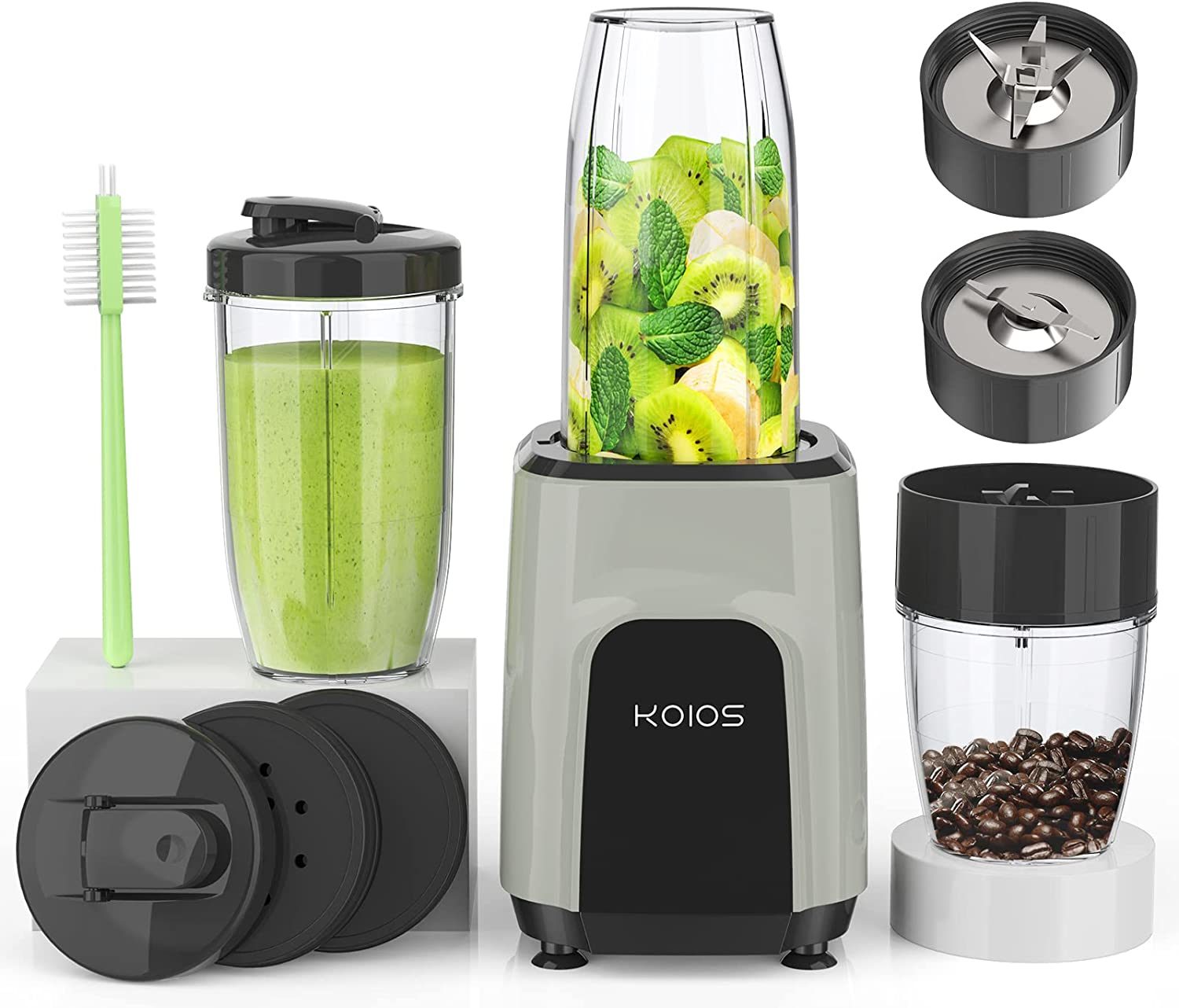 KOIOS 850W Countertop Blenders for Shakes and Smoothies; Protein Drinks