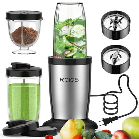 KOIOS 850w Portable Personal Blender Blender 11 Pieces Smoothie Blender BPA Free Black 500ml New