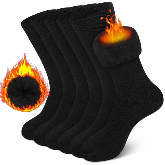KOITHOT 3 Pack Thermal Socks for Men & Women, Thick Warm Winter Socks for Cold Weather