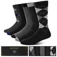 thumbnail image 1 of KOITHOT 5 Pack Men Dress Socks, Classic Business Cotton Crew Mens Socks Size 10 13 Gift Set, 1 of 9