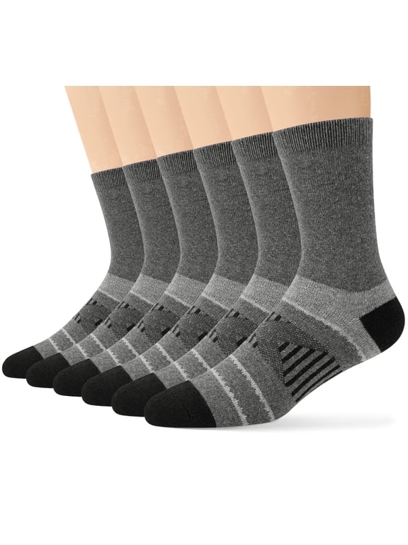 6 Pairs Men Wool Socks Thermal Winter Warm Outdoor Work Boot Hiking Socks for Men & Women
