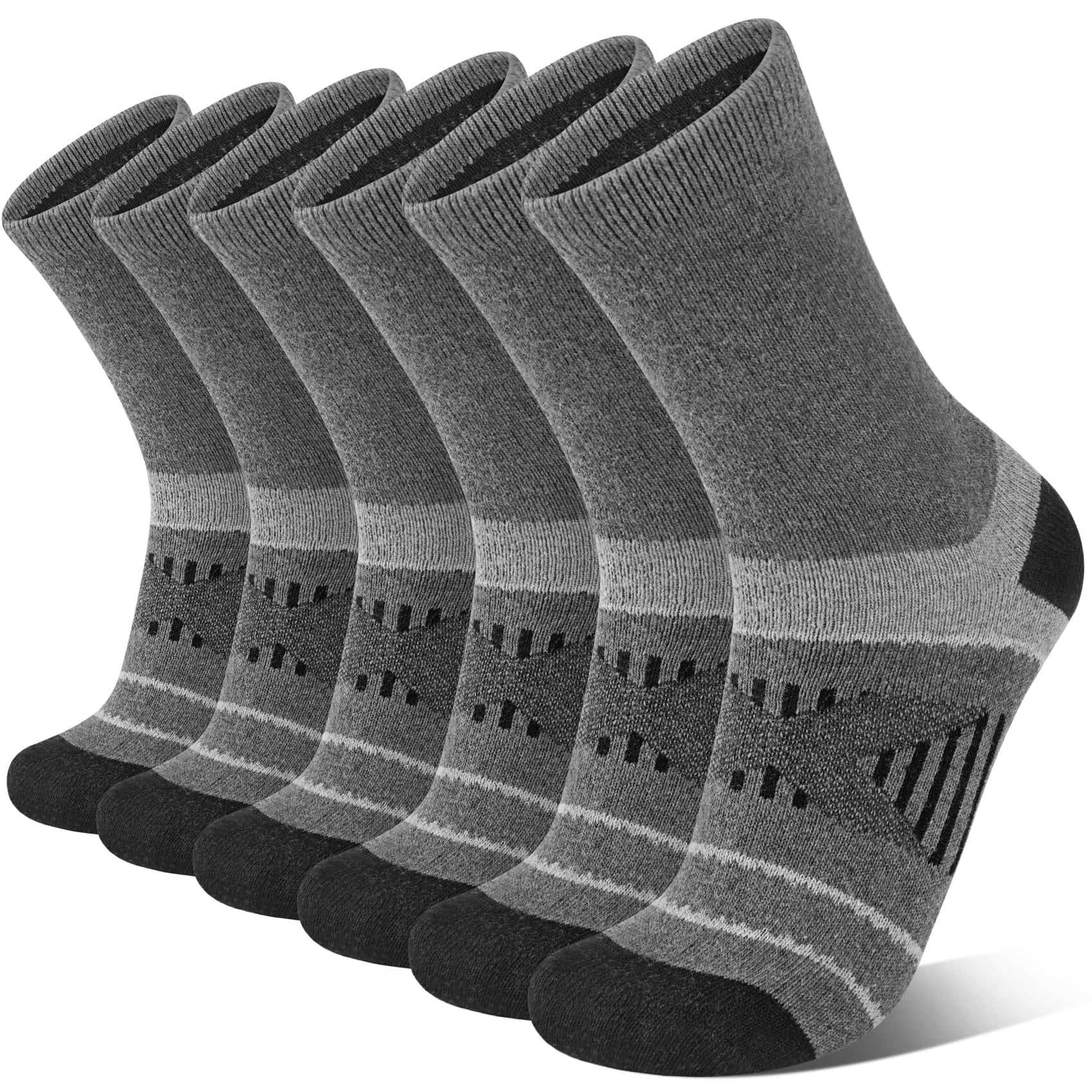 6 Pairs Men Wool Socks Thermal Winter Warm Outdoor Work Boot Hiking Socks for Men & Women