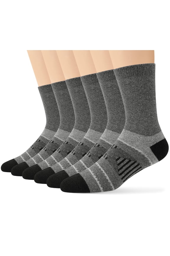 6 Pairs Men Wool Socks Thermal Winter Warm Outdoor Work Boot Hiking Socks for Men & Women