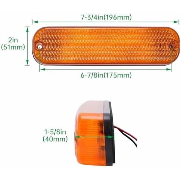 KOJEM 1Pc LED Flashing Amber Cab Light AR60250 Compatible with John Deere Tractor 30 Series 2030 2630 4030 4230 4430 4630 2350 2550 2750 2755 2940 3055 3150 4050 LED Warning Light