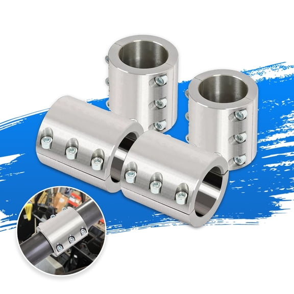KOJEM 2 Pcs Split Collar Tube Clamp Fit for 1-3/4 Inch OD Tube UTV Roll Bar Clamps Weldable Bolt on Roll Cage Mounts