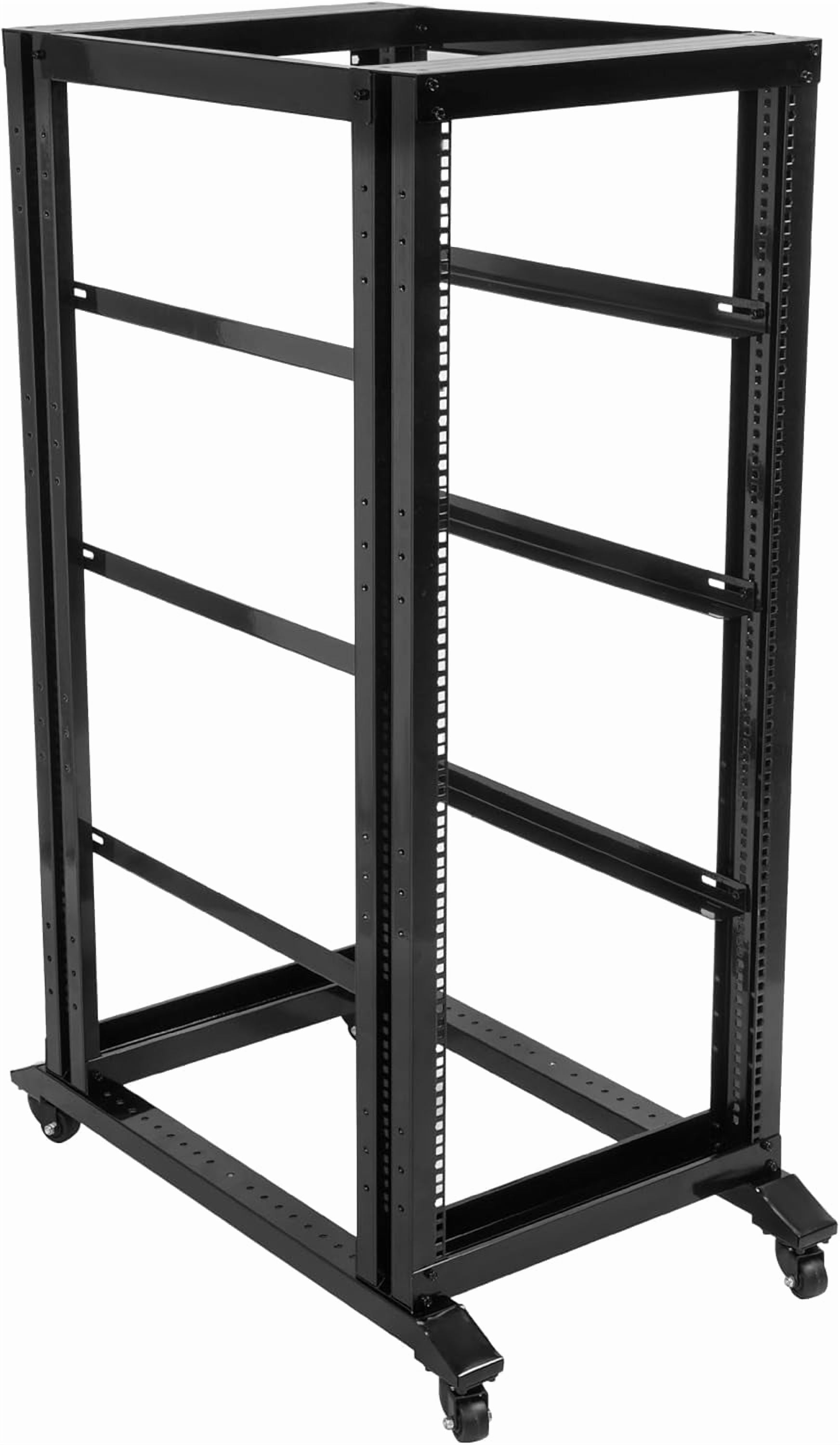KOJEM 27U Open Frame Server Movable Rack 20.16D X 21.7W X 55.39H Height ...