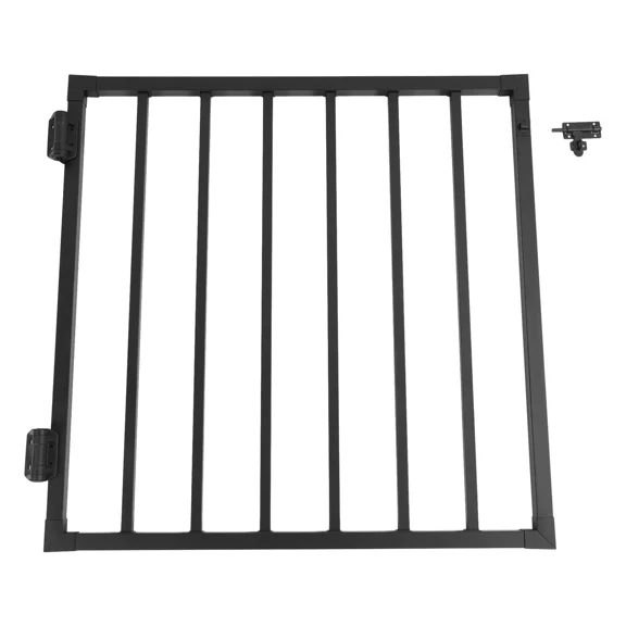 KOJEM 36in x 4.5ft Deck Fence Gate Outdoor Gate with Hinge and Latch for Porch Deck