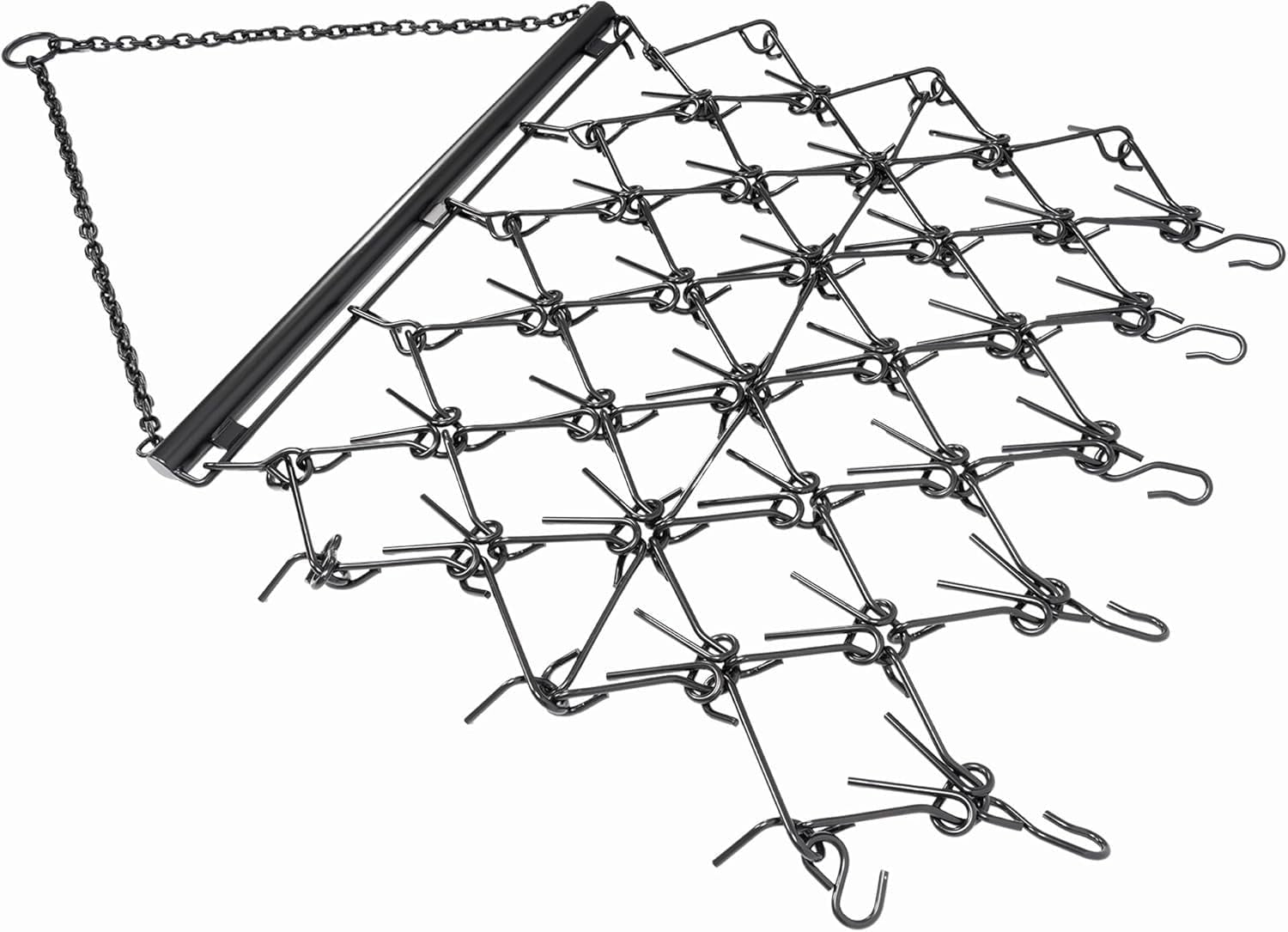 KOJEM 4'W x 4'L Chain Drag Harrow Compatible with Tractors ATV UTV Lawn Tractor Attachments