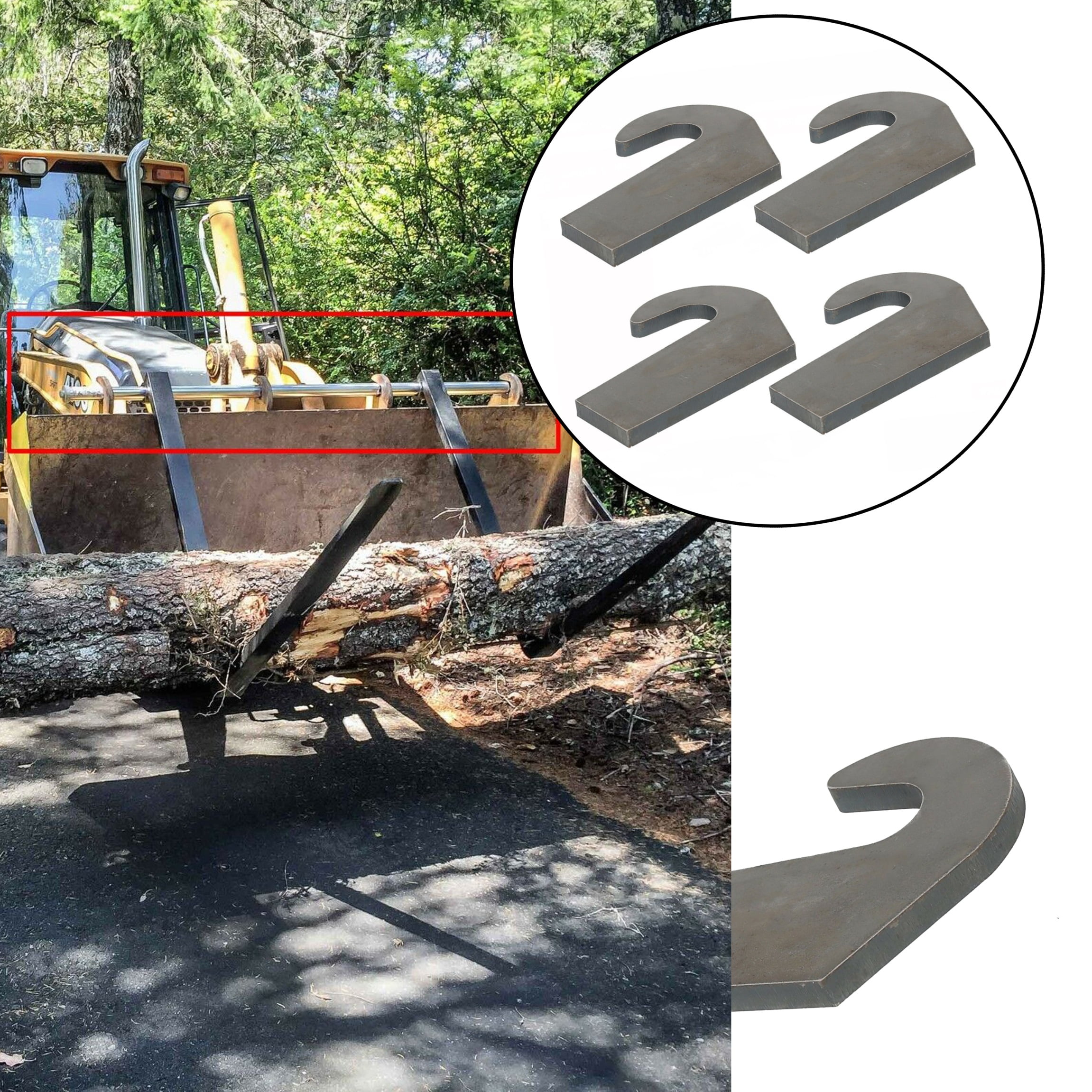 KOJEM 4 Welding On Mounting Brackets 3/4" Thick for Pin Type Over The