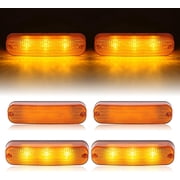 KOJEM 4Pcs LED Flashing Amber Cab Light AR60250 Compatible with John Deere Tractor 4040 4240 4440 4640 4030 4230 4430 4630 4640 4650 4755 4760 4840 4850 4955 4960 LED Warning Light