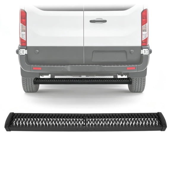 KOJEM 7"x 54" Rear/Side Step Running Board Compatible with Ram ProMaster/Ford Transit/Mercedes Sprinter Aluminium Powder Coated