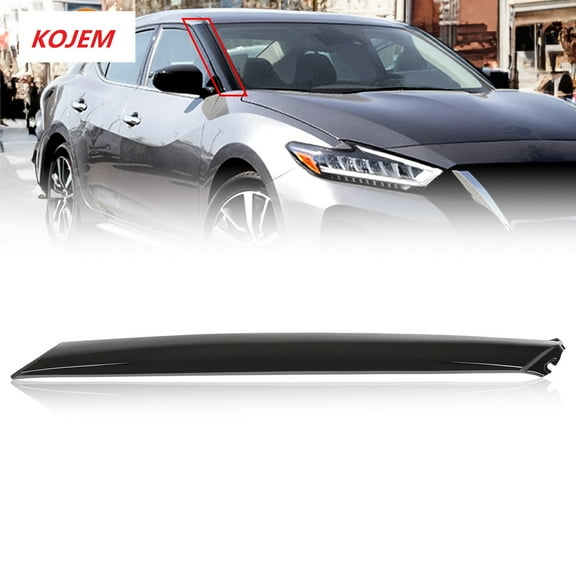 KOJEM A-Pillar Trim Fit for 2016-2023 Nissan Maxima,76836-9DD0A, 768369DD0A, Front Windshield Outer Pillar Trim Molding Passenger Side