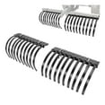 thumbnail image 1 of KOJEM ATV/UTV Landscape Rake Implement for Removal of Rock, Grass Clumps and Debris Prep for Seeding Cultivate Maintain Land Heavy Duty Rock Rake Manual Implement Lift Powder Coated Steel, 1 of 13